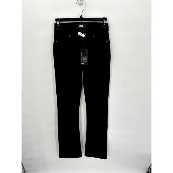 PAIGE DENIM NWT High Rise Manhattan Boot Ponte Pant in Black // 00 - Picture 7 of 13